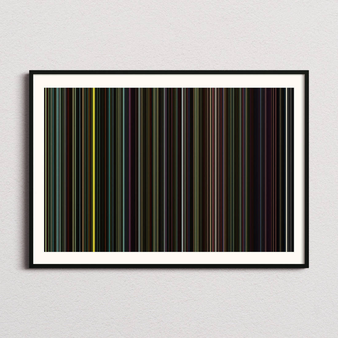 Spaceman Movie Barcode Poster - Barcode Only