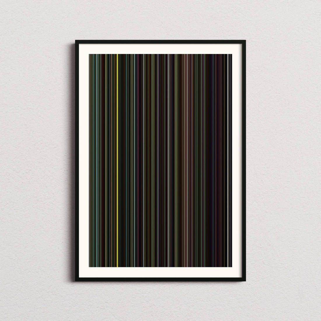 Spaceman Movie Barcode Poster - Barcode Only