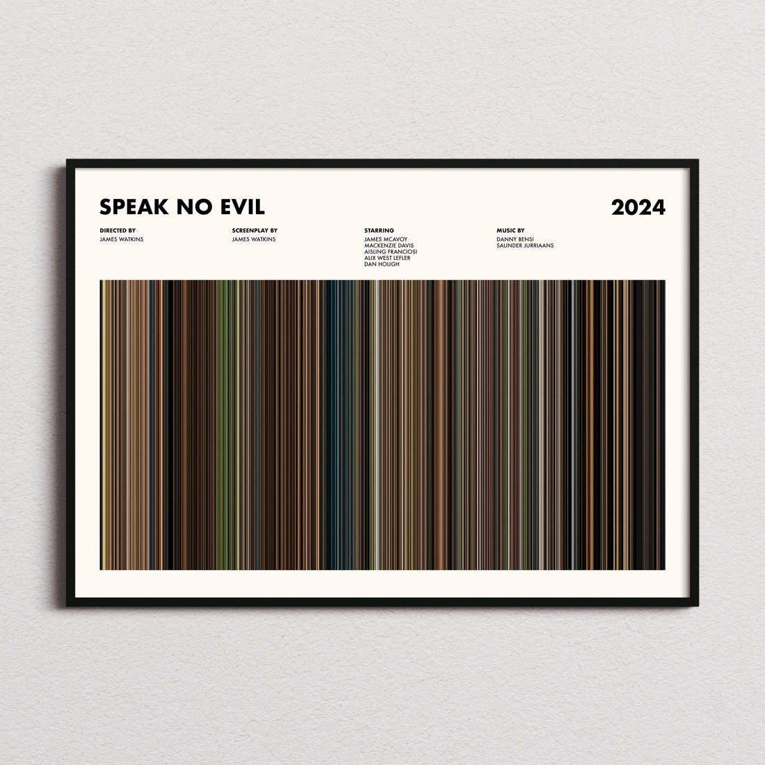 Speak No Evil Movie Barcode Poster