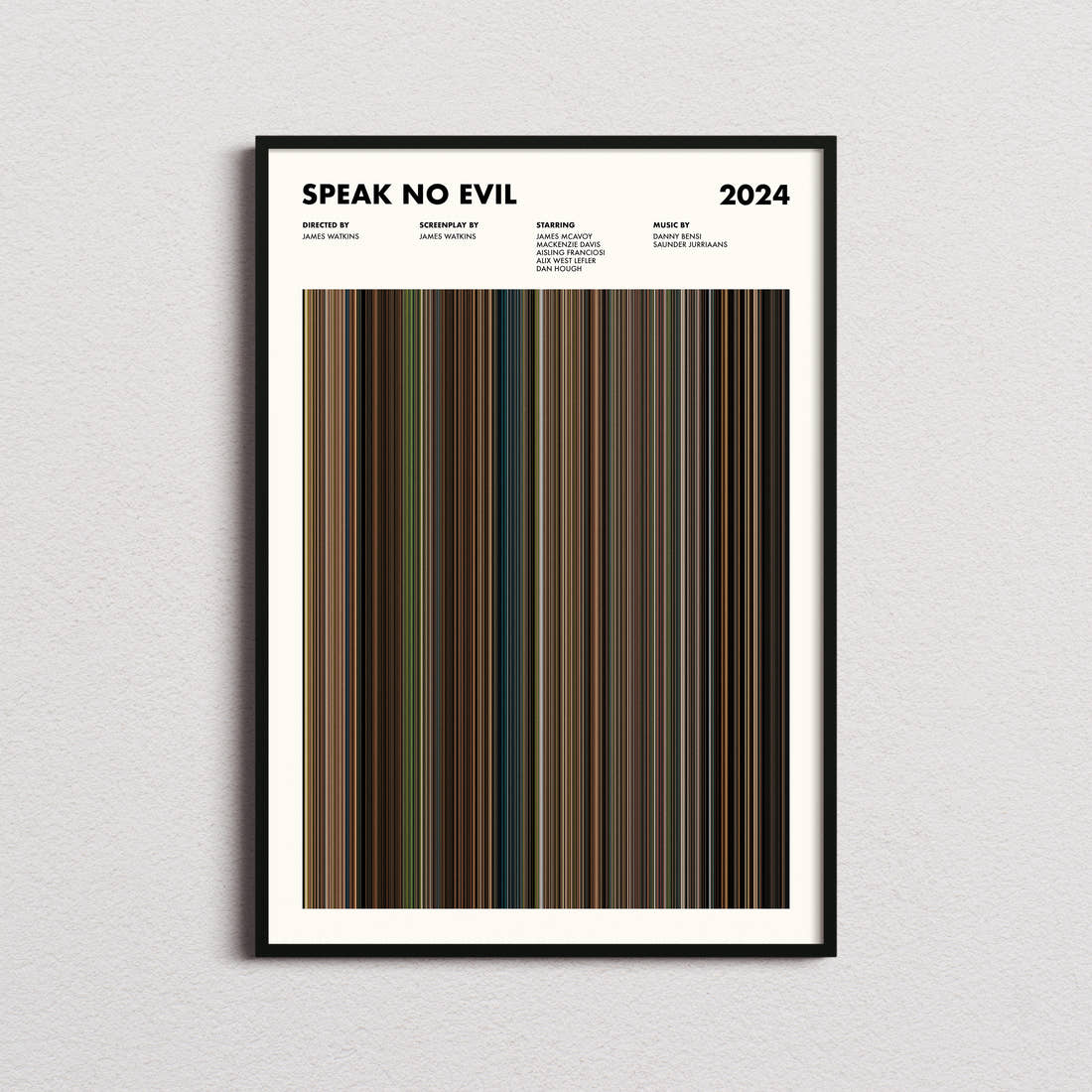 Speak No Evil Movie Barcode Poster