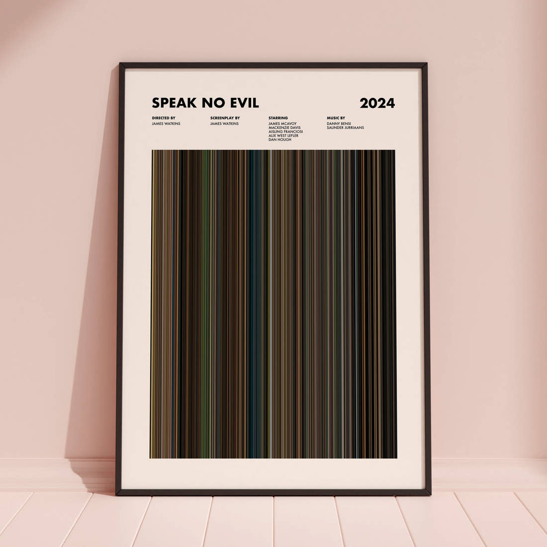 Speak No Evil Movie Barcode Poster