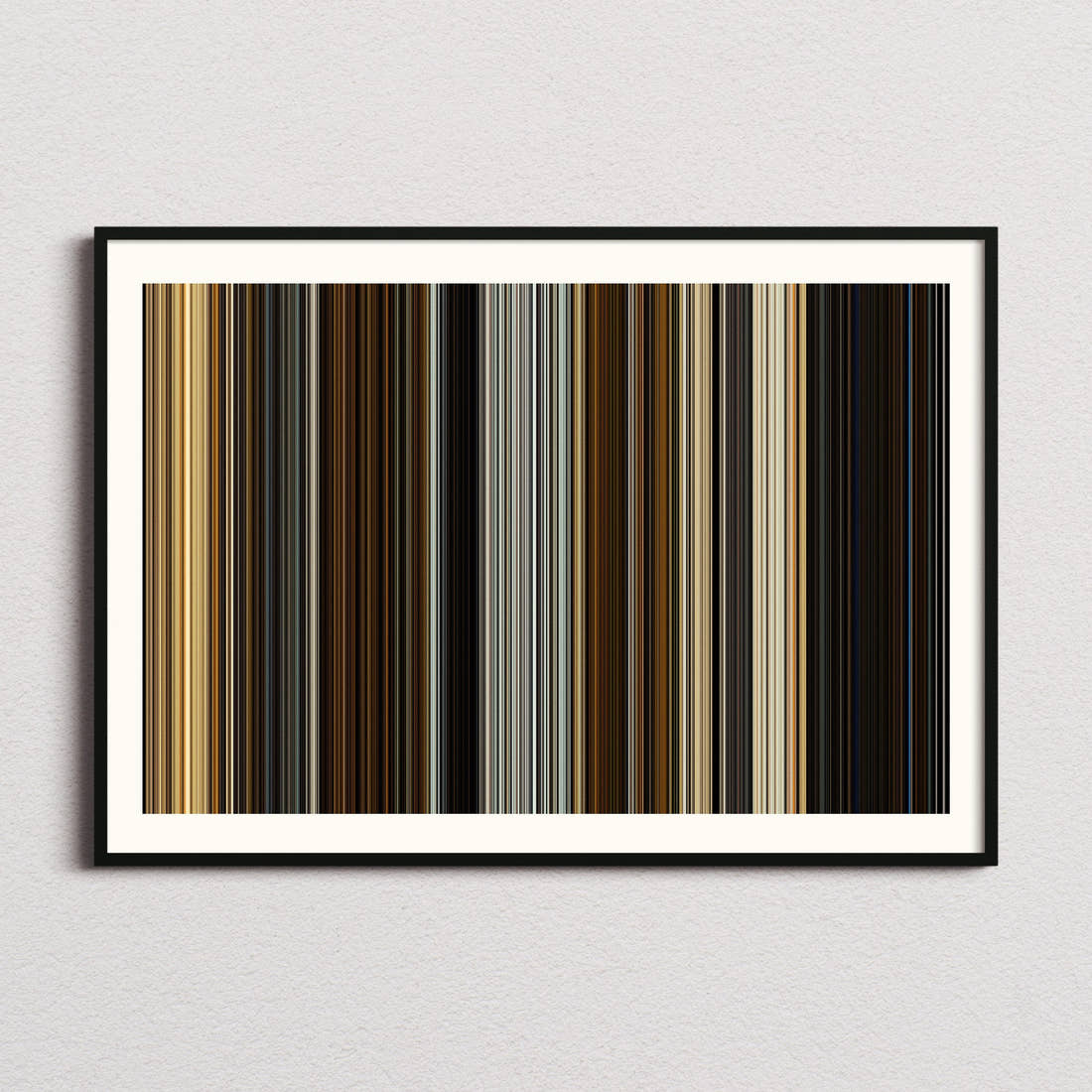 Spectre Movie Barcode Poster - Barcode Only