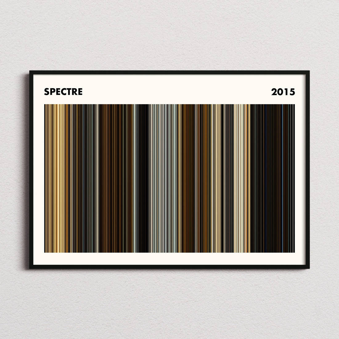 Spectre Movie Barcode Poster - Simplified
