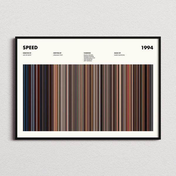 Speed Movie Barcode Poster