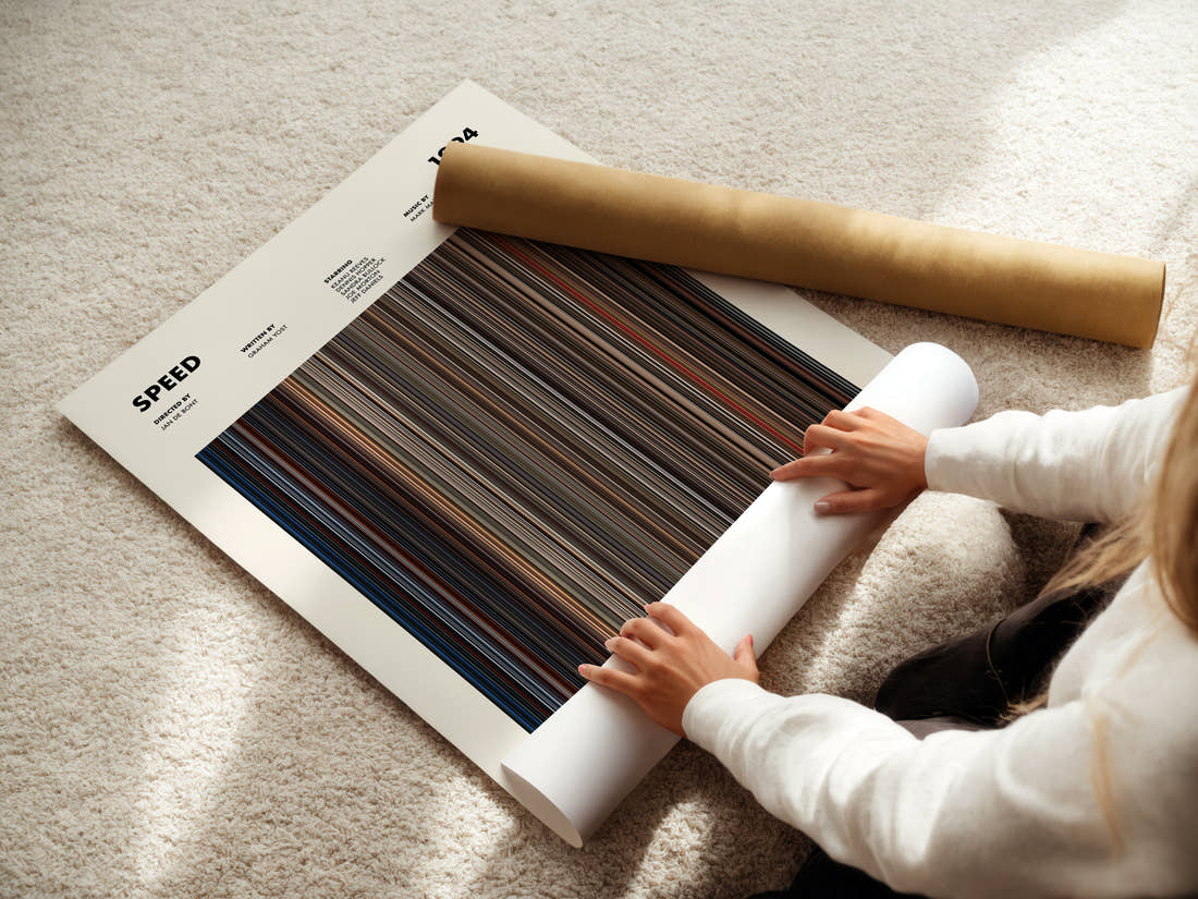 Speed Movie Barcode Poster