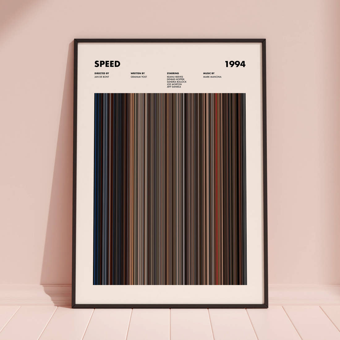 Speed Movie Barcode Poster
