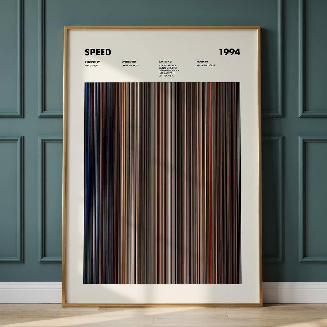 Speed Movie Barcode Poster