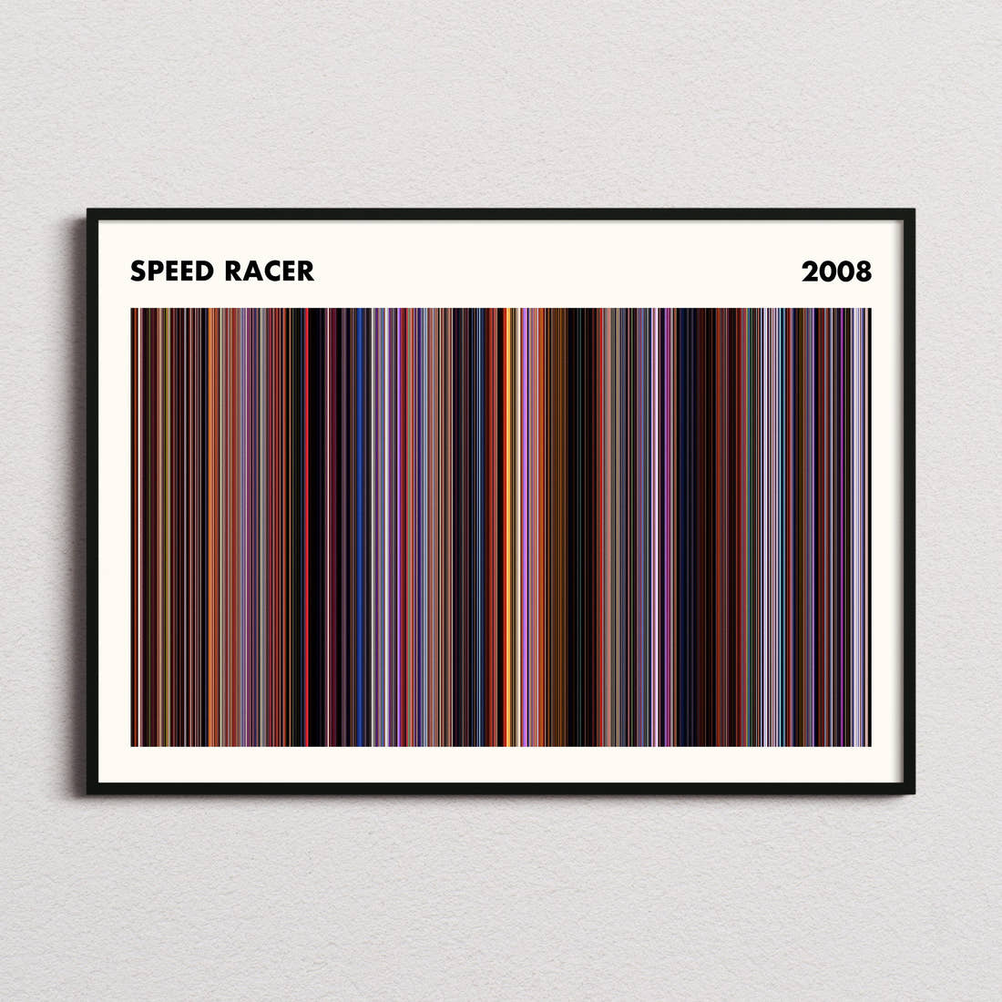Speed Racer Movie Barcode Poster - Simplified