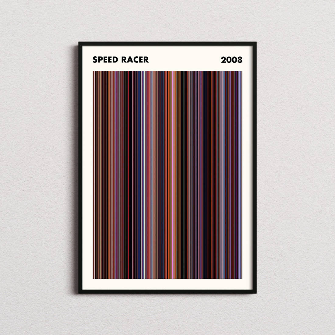 Speed Racer Movie Barcode Poster - Simplified