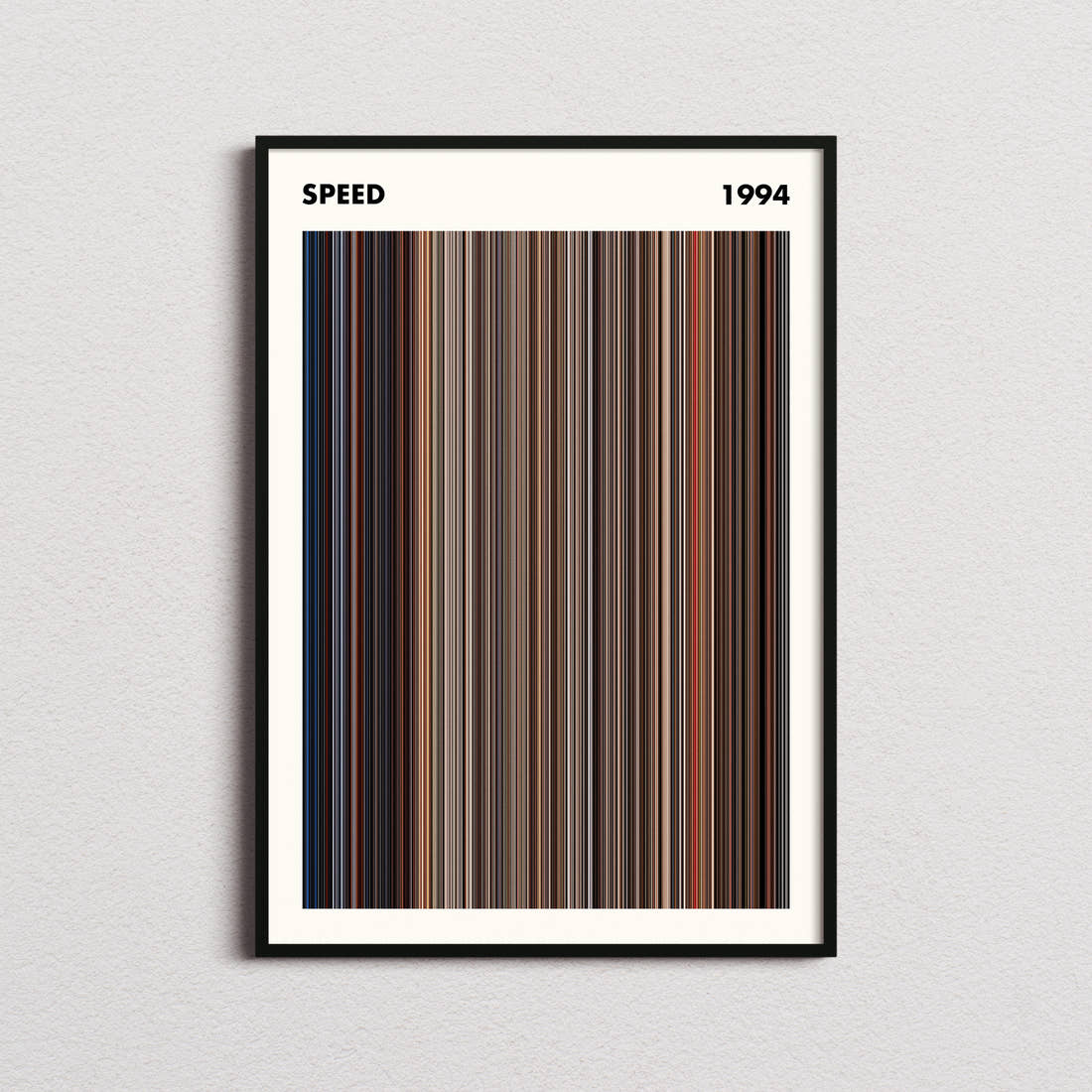 Speed Movie Barcode Poster - Simplified