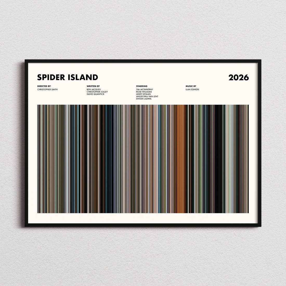 Spider Island Movie Barcode Poster