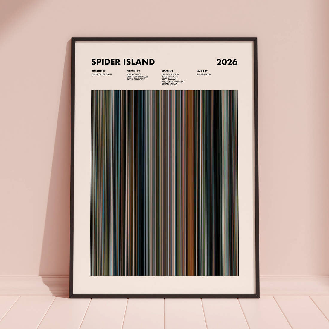 Spider Island Movie Barcode Poster