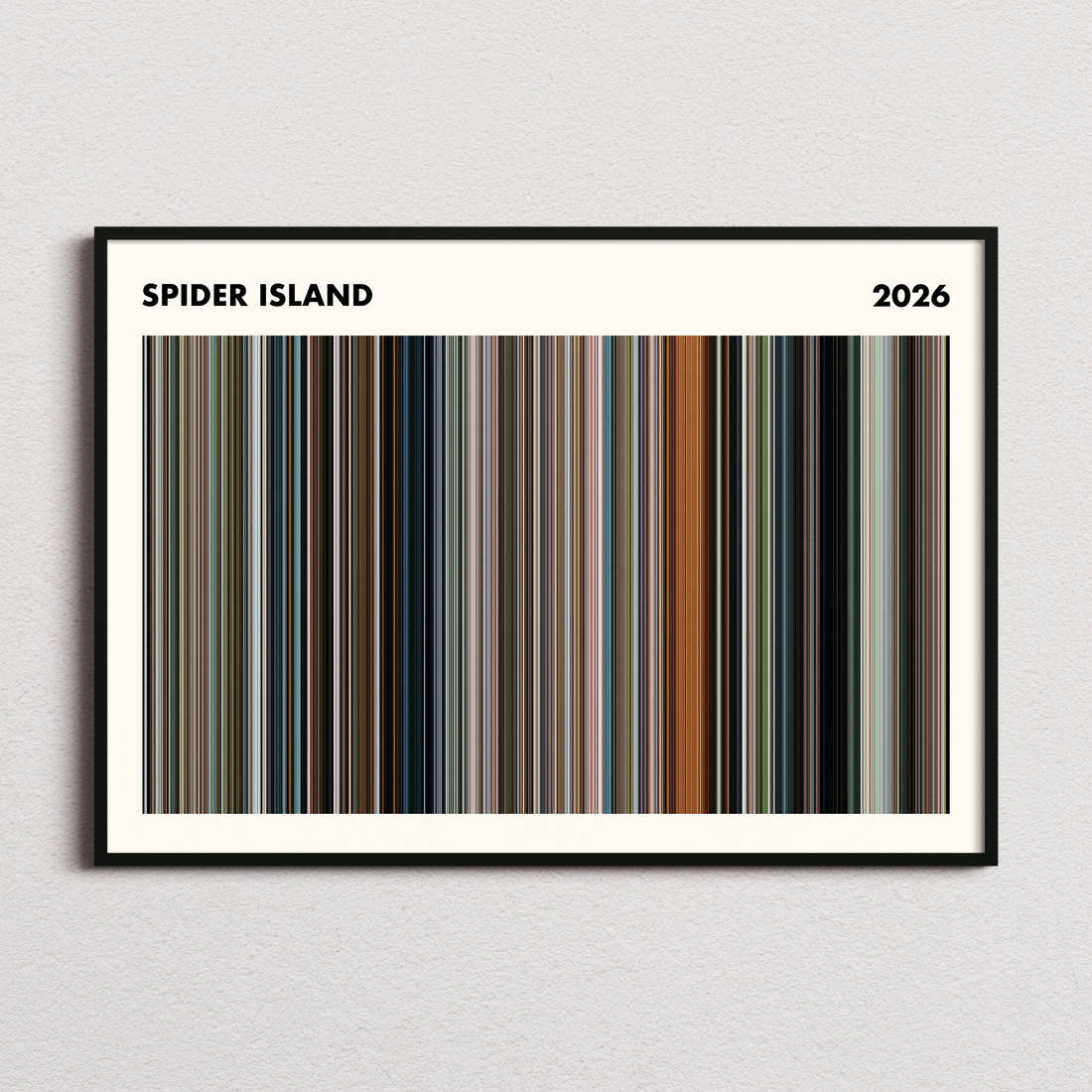 Spider Island Movie Barcode Poster - Simplified
