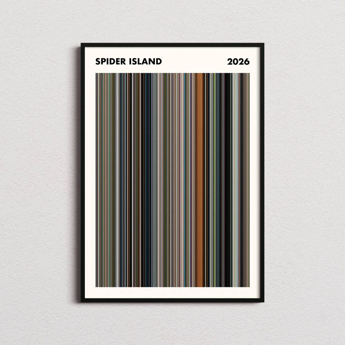 Spider Island Movie Barcode Poster - Simplified