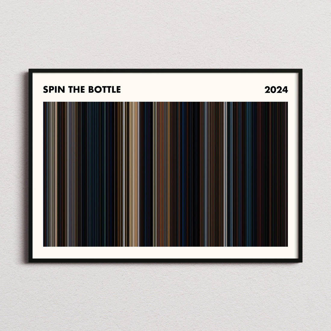 Spin the Bottle Movie Barcode Poster - Simplified