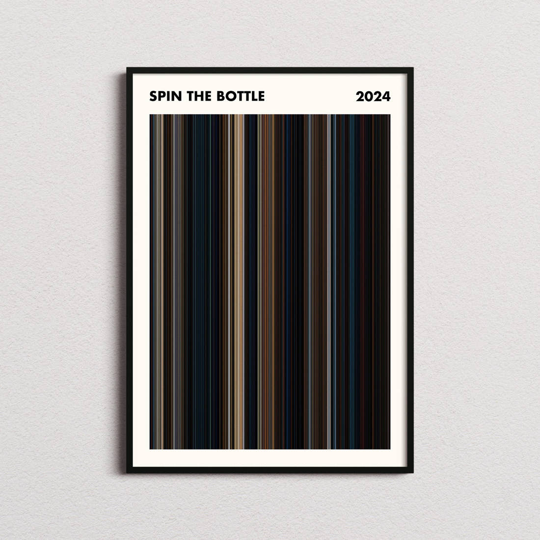Spin the Bottle Movie Barcode Poster - Simplified