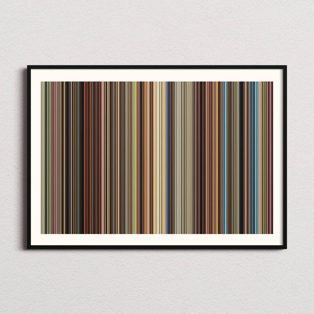 Spirited Away Movie Barcode Poster - Barcode Only