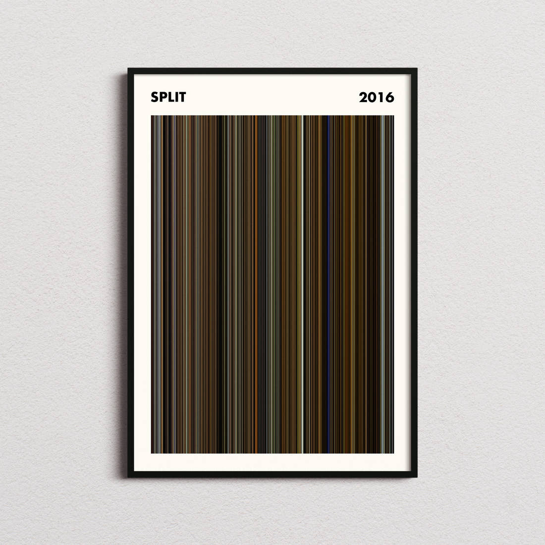 Split Movie Barcode Poster - Simplified