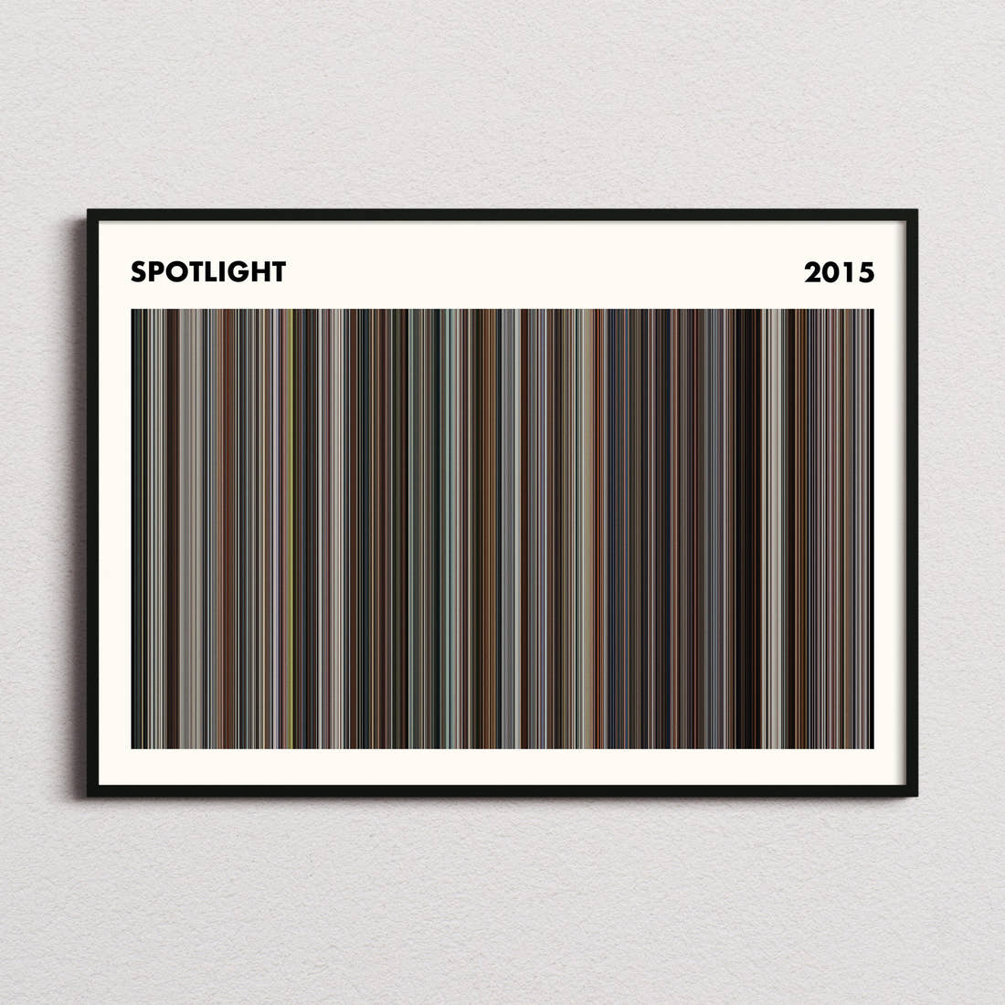 Spotlight Movie Barcode Poster - Simplified