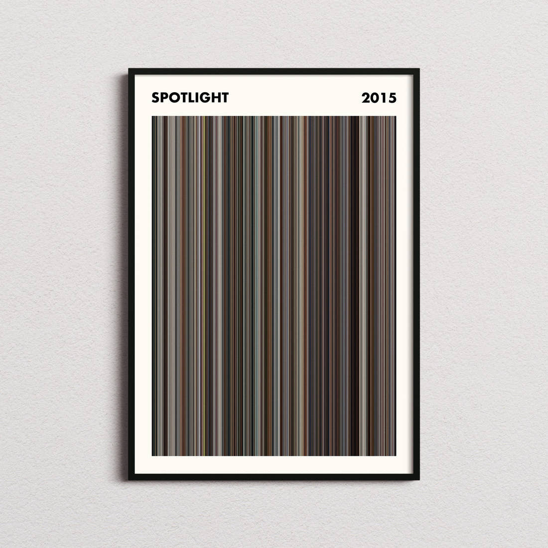 Spotlight Movie Barcode Poster - Simplified