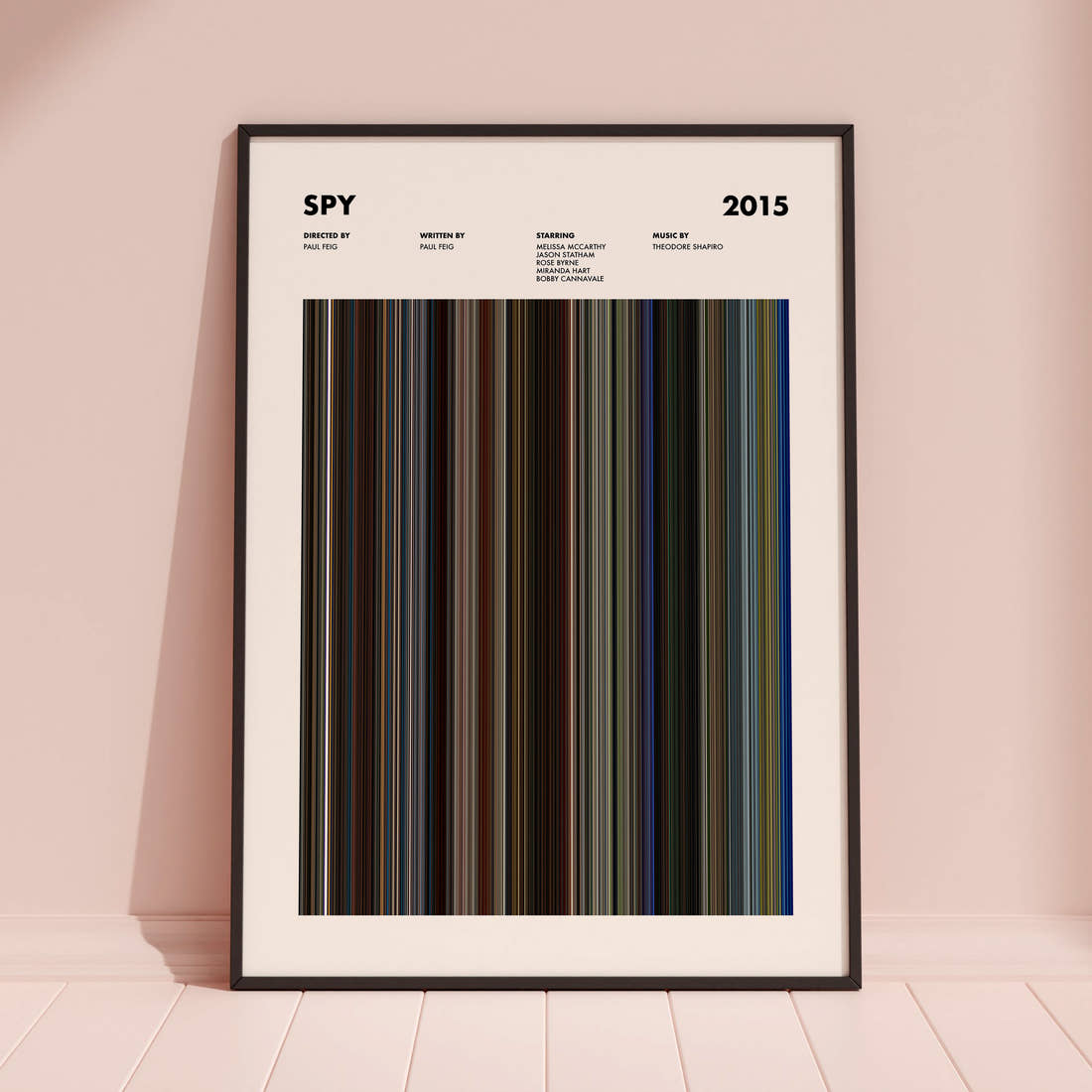 Spy Movie Barcode Poster