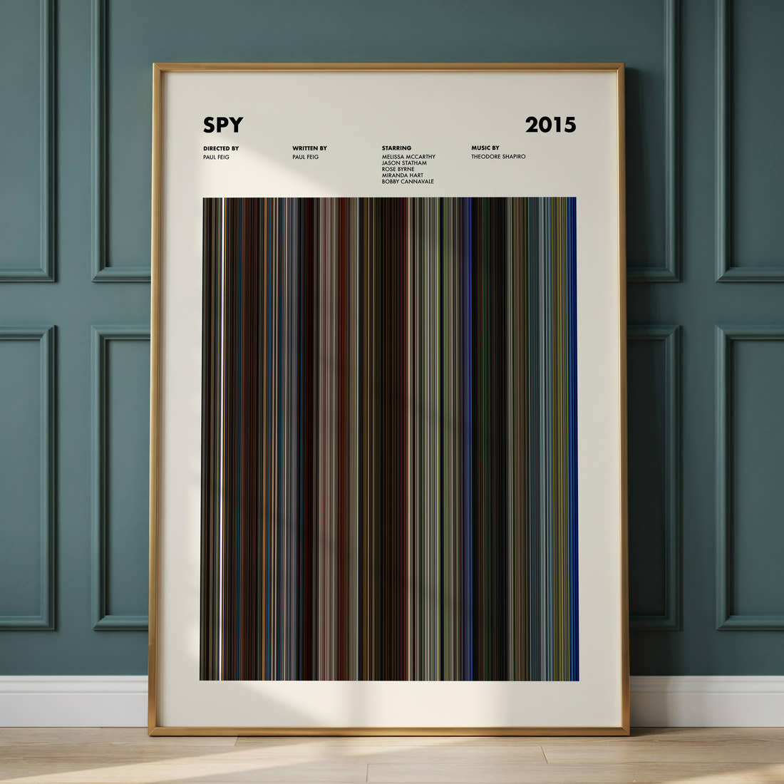 Spy Movie Barcode Poster