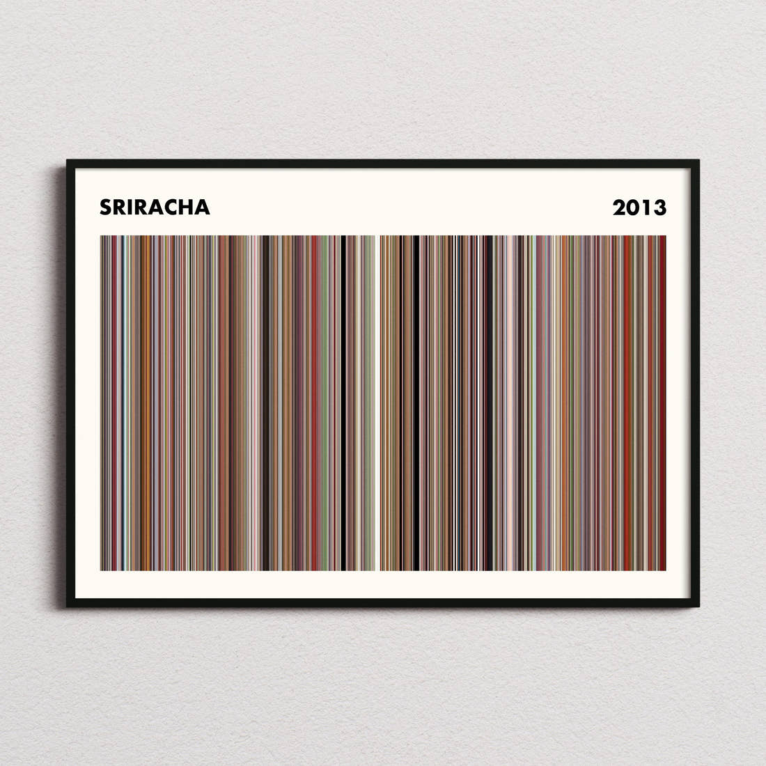 Sriracha Movie Barcode Poster - Simplified