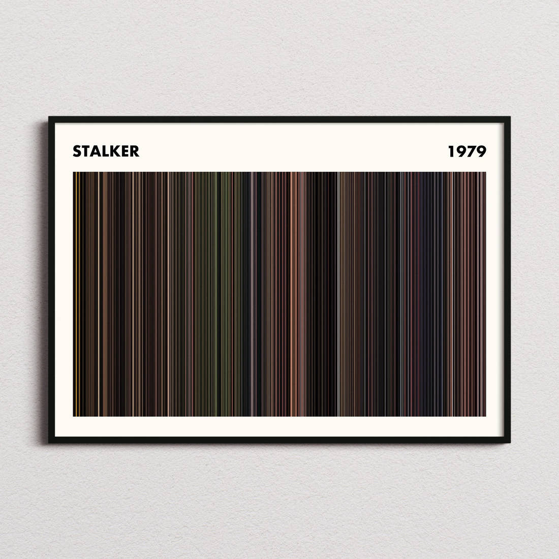 Stalker Movie Barcode Poster - Simplified
