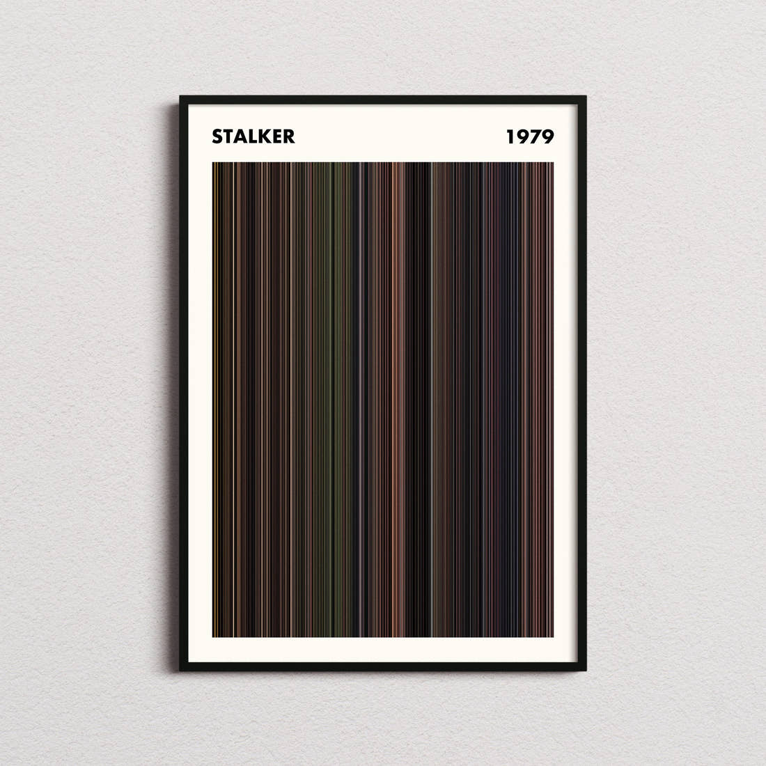 Stalker Movie Barcode Poster - Simplified