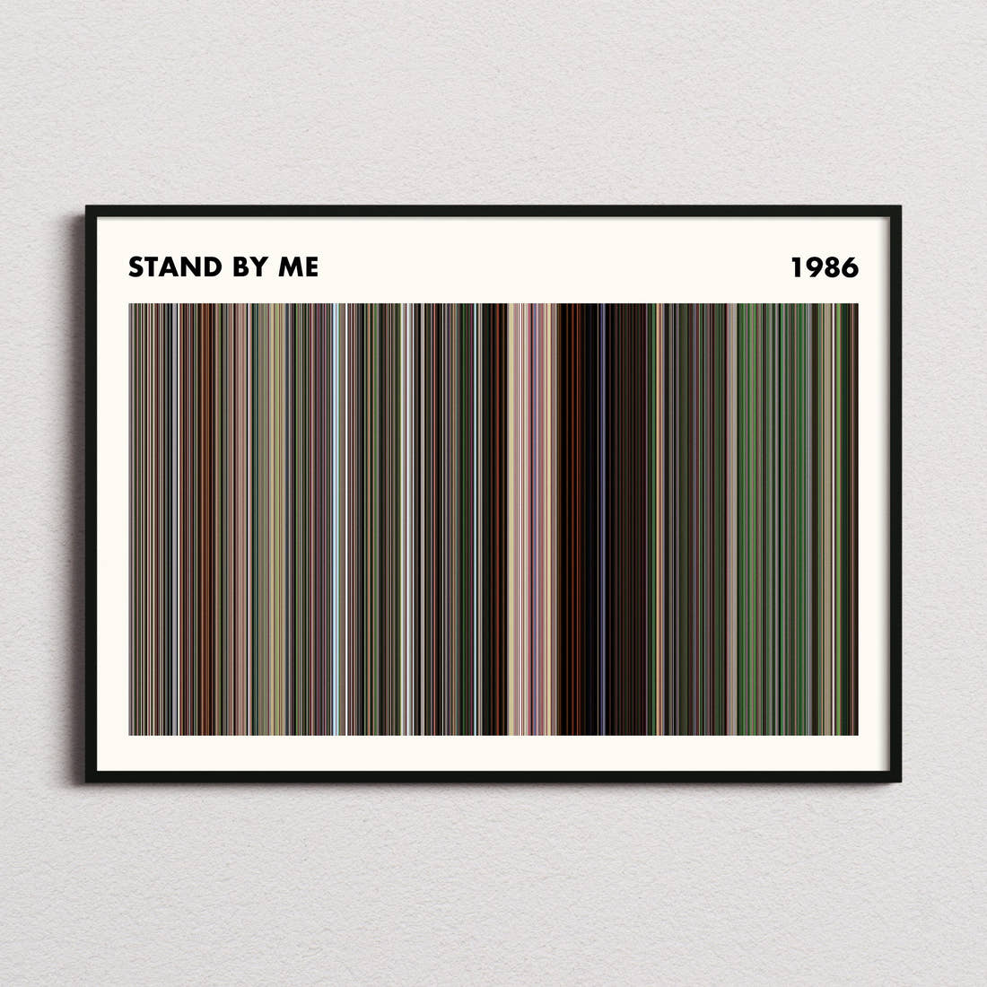 Stand By Me Movie Barcode Poster - Simplified