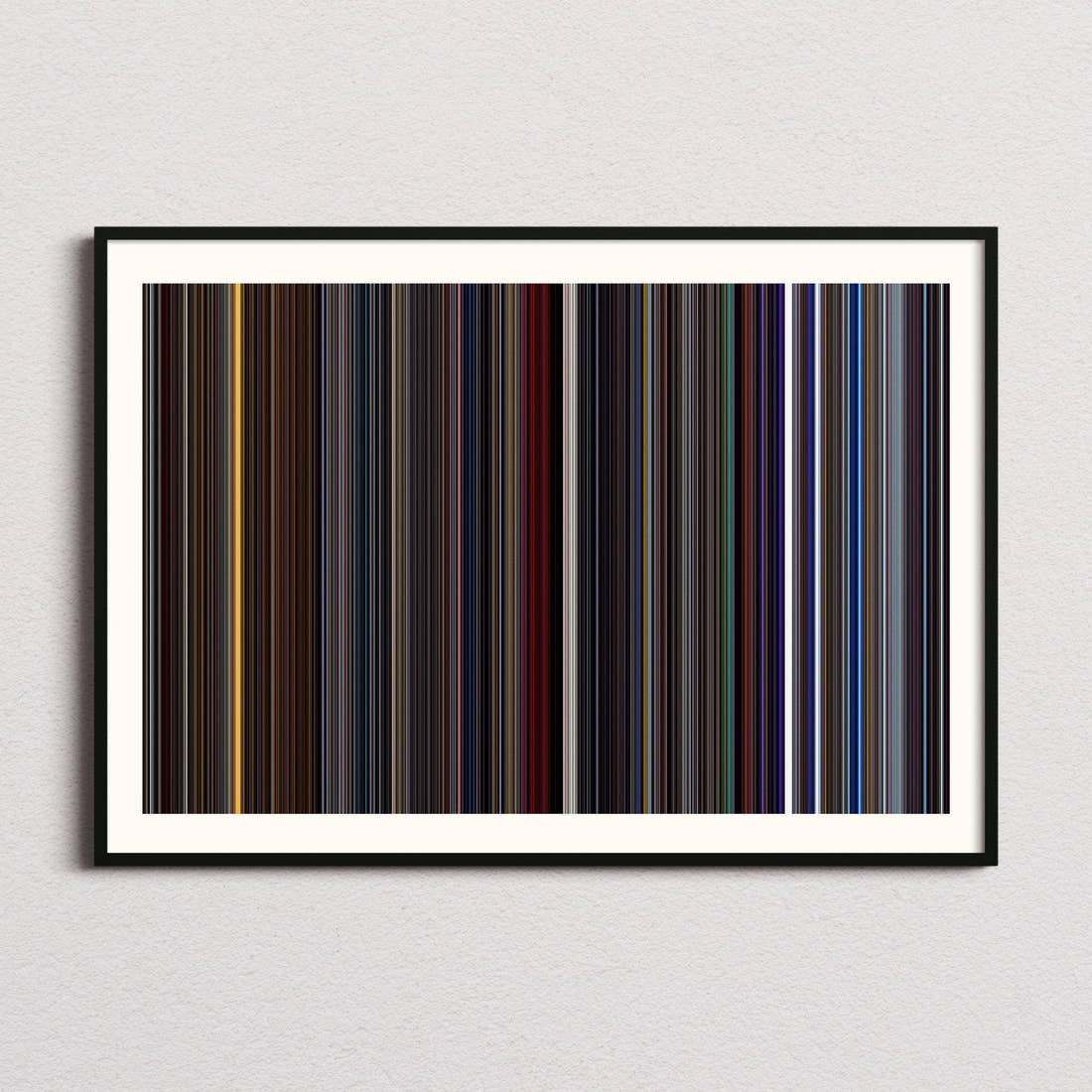 Star Trek 2 The Wrath Of Khan Movie Barcode Poster - Barcode Only