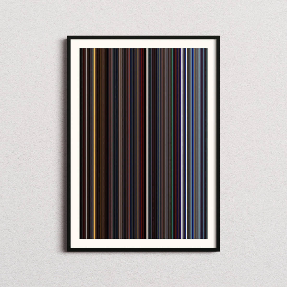 Star Trek 2: The Wrath of Khan Movie Barcode Poster - Barcode Only