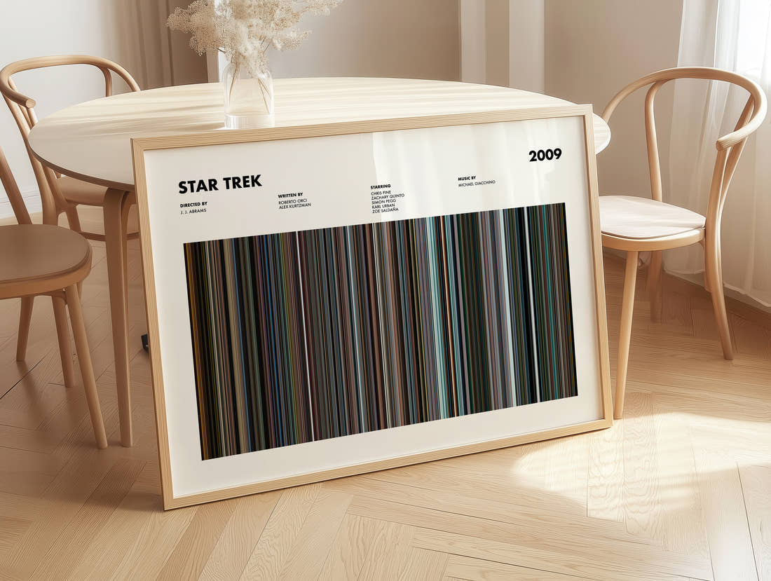 Star Trek Movie Barcode Poster