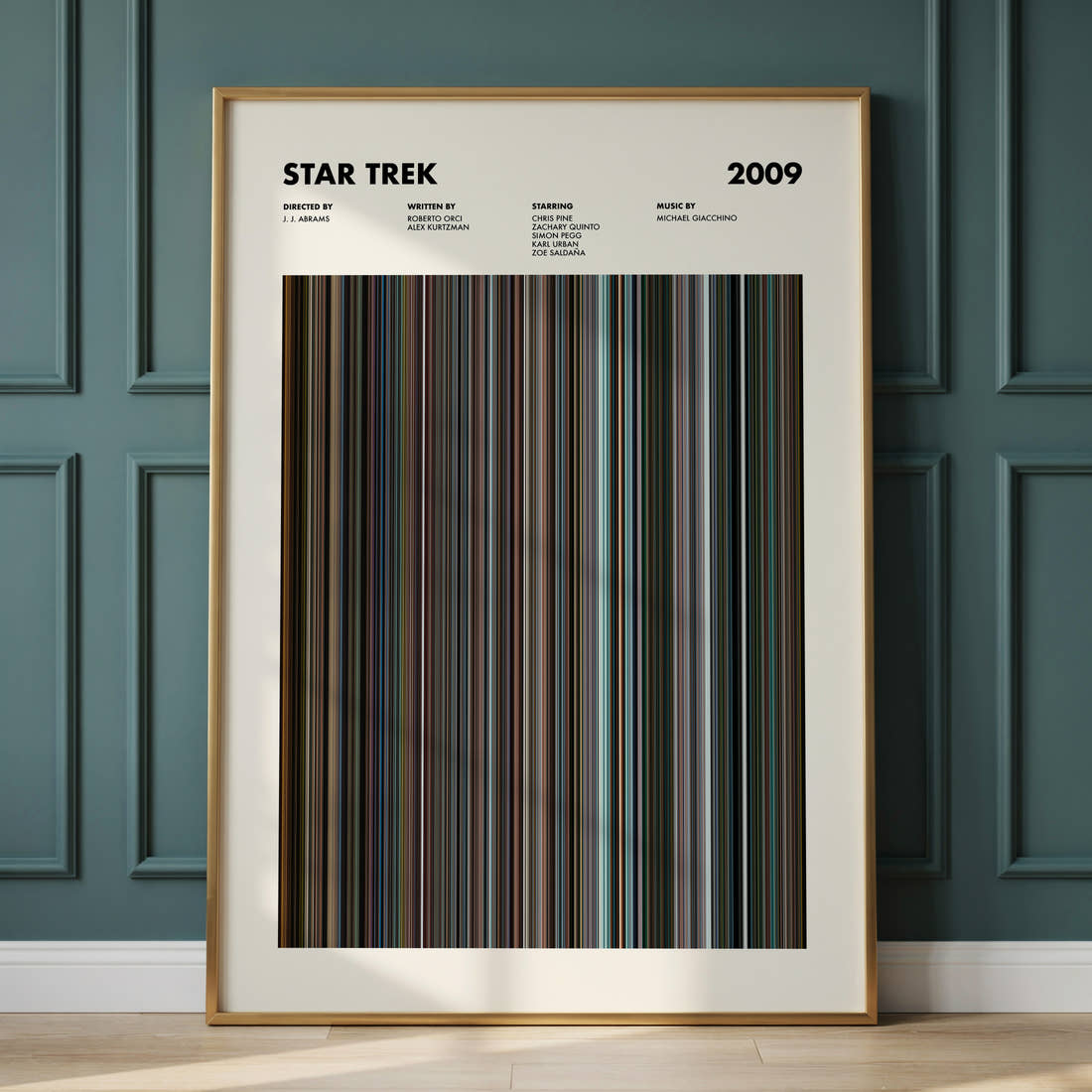 Star Trek Movie Barcode Poster