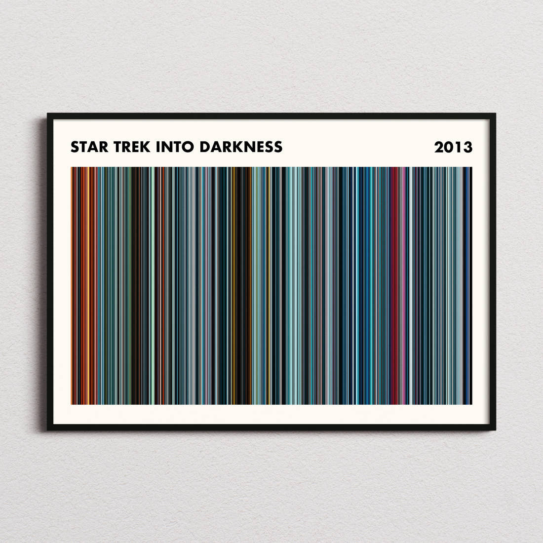 Star Trek Into Darkness Movie Barcode Poster - Simplified