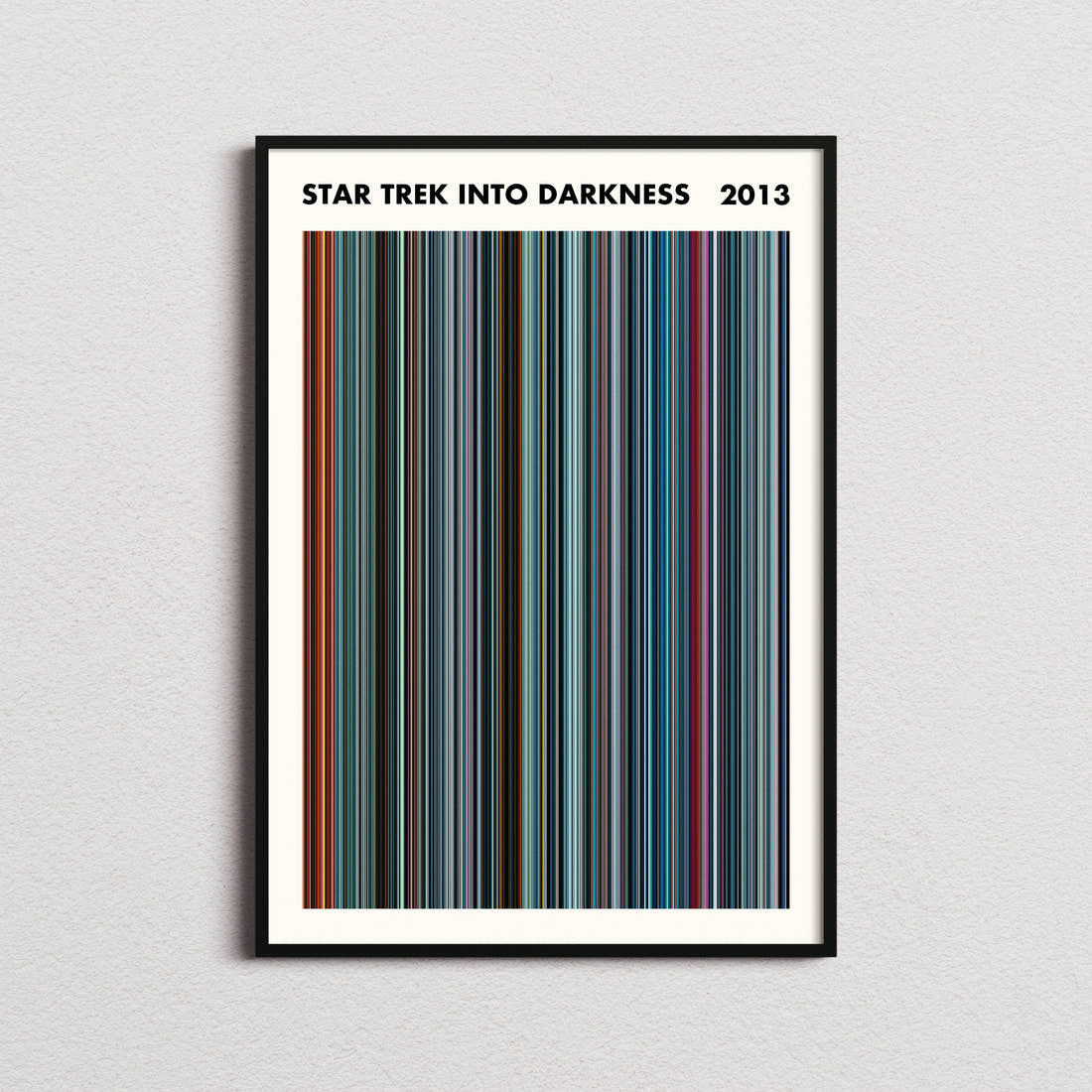 Star Trek Into Darkness Movie Barcode Poster - Simplified