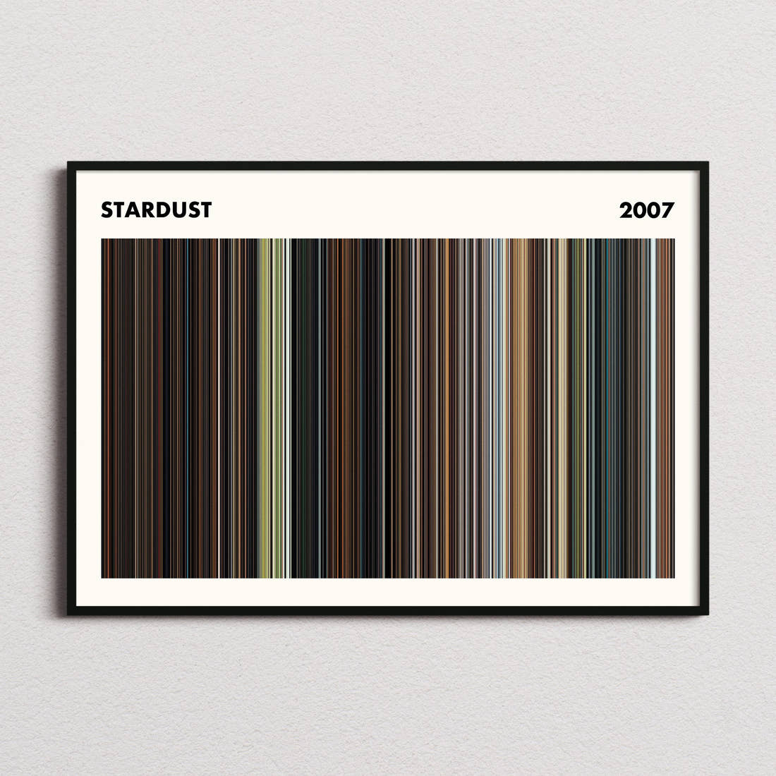 Stardust Movie Barcode Poster - Simplified