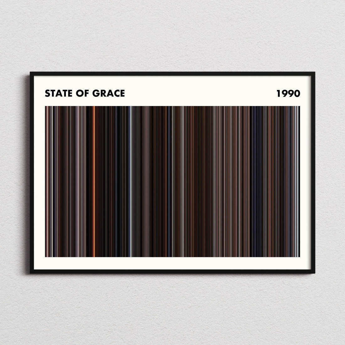 State of Grace Movie Barcode Poster - Simplified