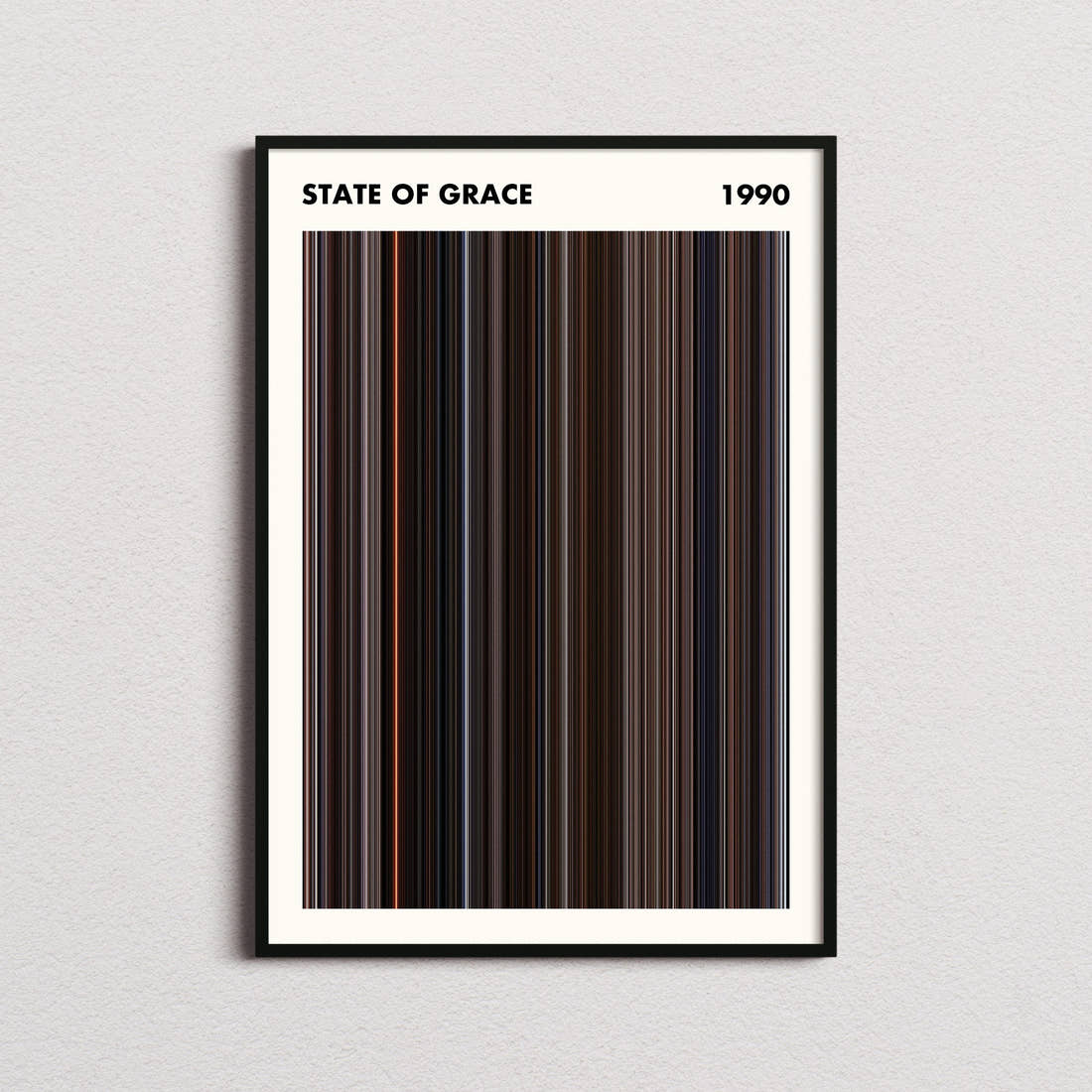 State of Grace Movie Barcode Poster - Simplified