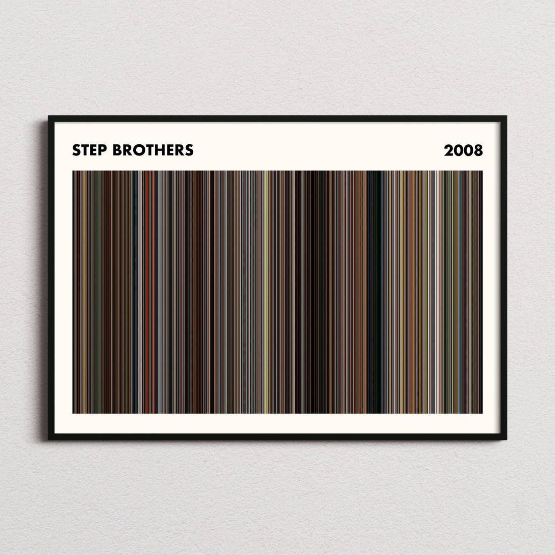 Step Brothers Movie Barcode Poster - Simplified