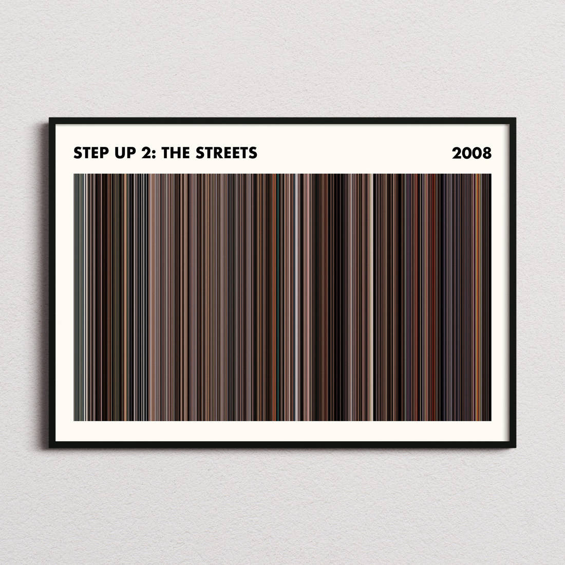 Step Up 2: The Streets Movie Barcode Poster - Simplified