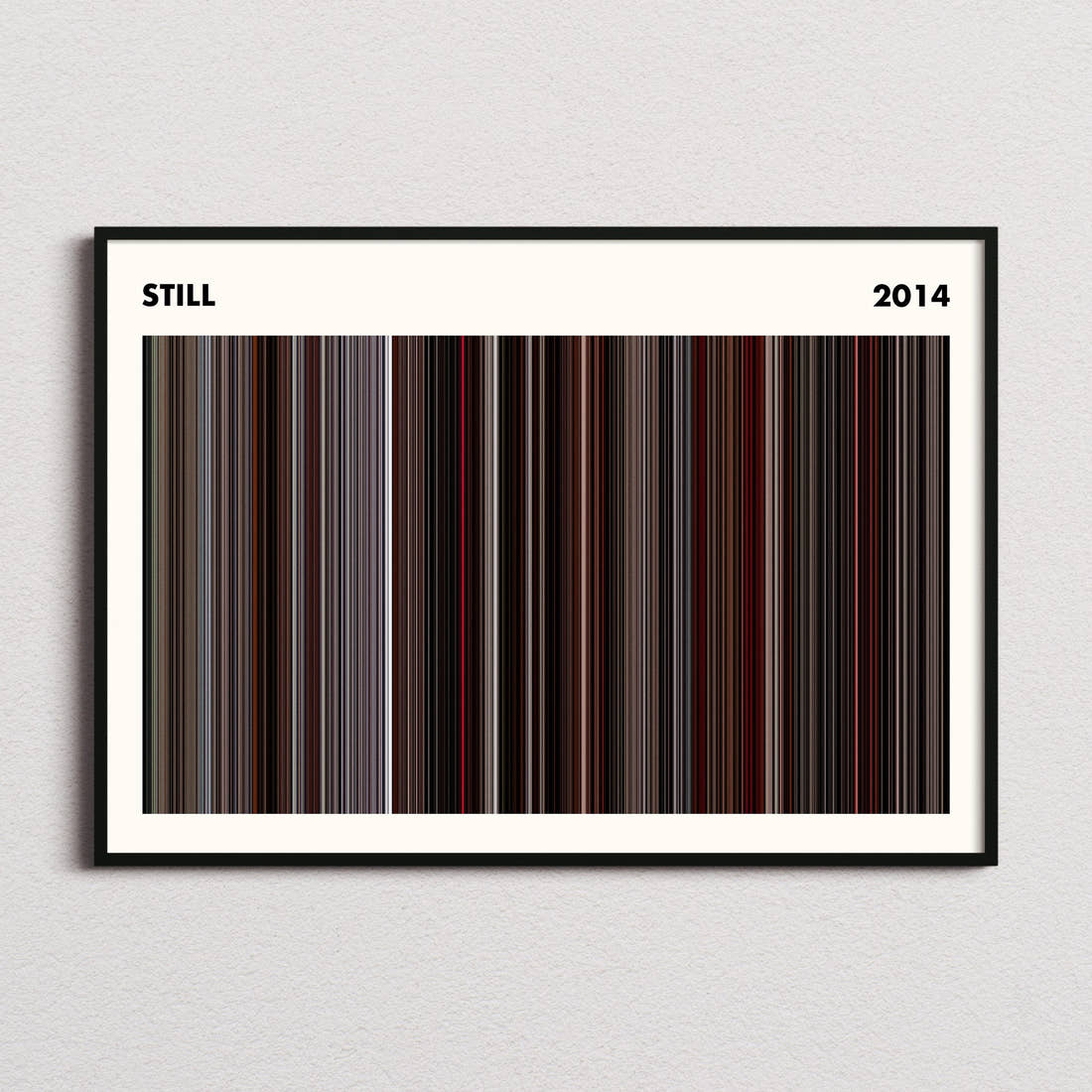 Still Movie Barcode Poster - Simplified