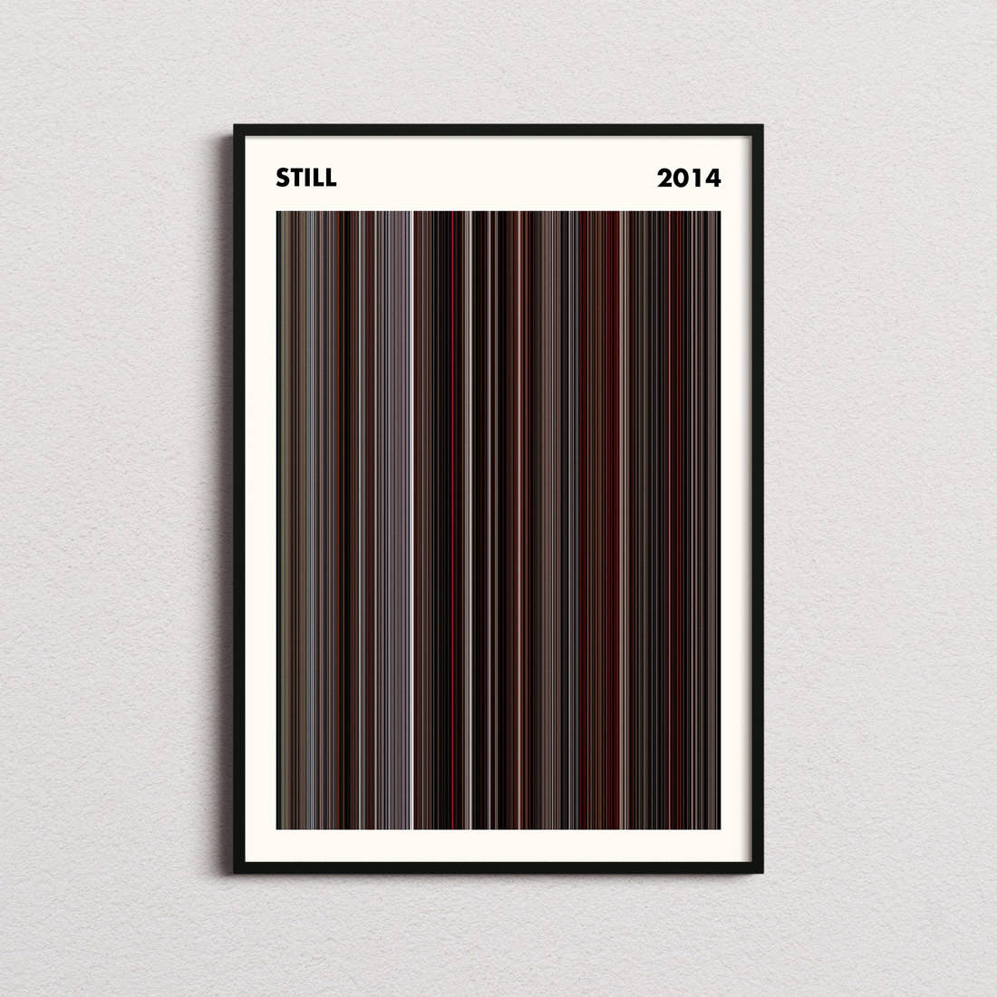Still Movie Barcode Poster - Simplified