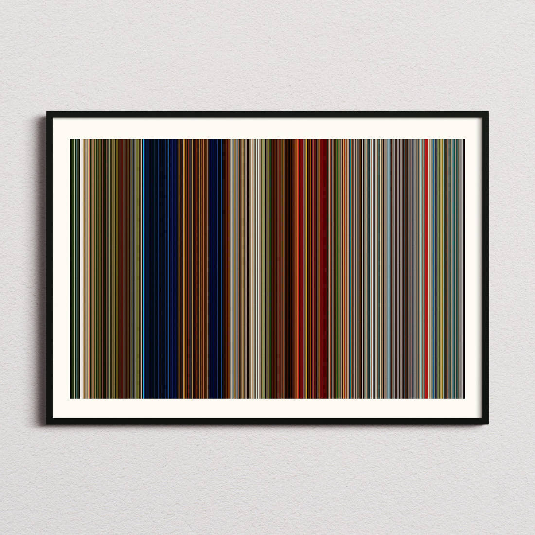 Strange Darling Movie Barcode Poster - Barcode Only