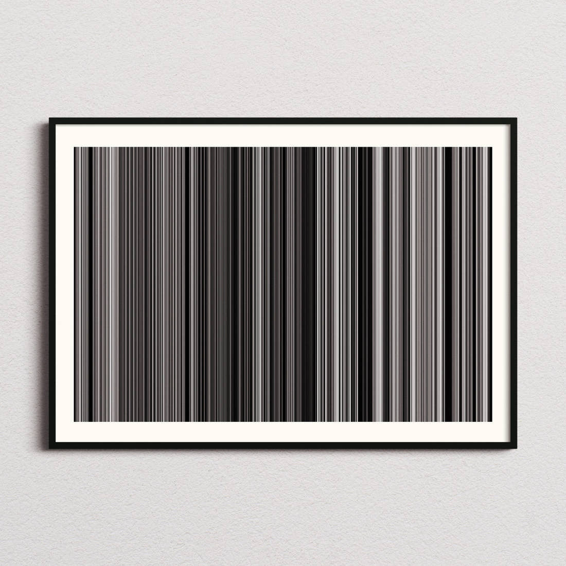 Stranger Than Paradise Movie Barcode Poster - Barcode Only