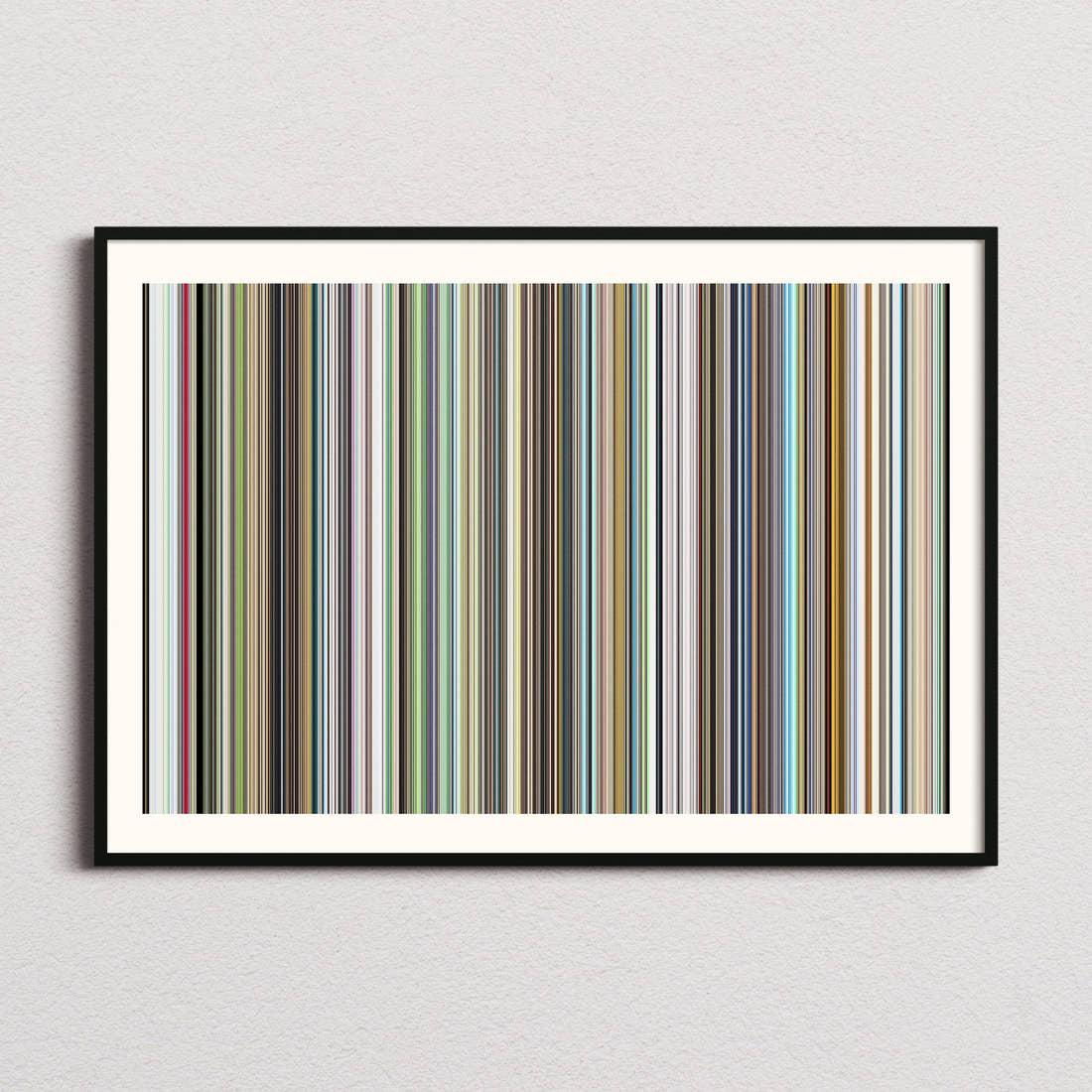 Summer Wars Movie Barcode Poster - Barcode Only