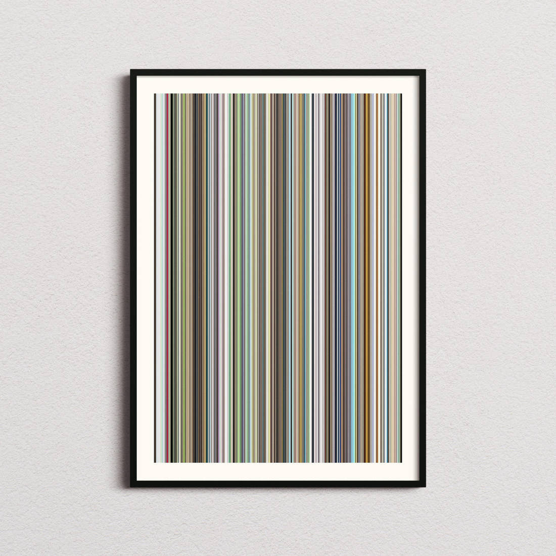 Summer Wars Movie Barcode Poster - Barcode Only