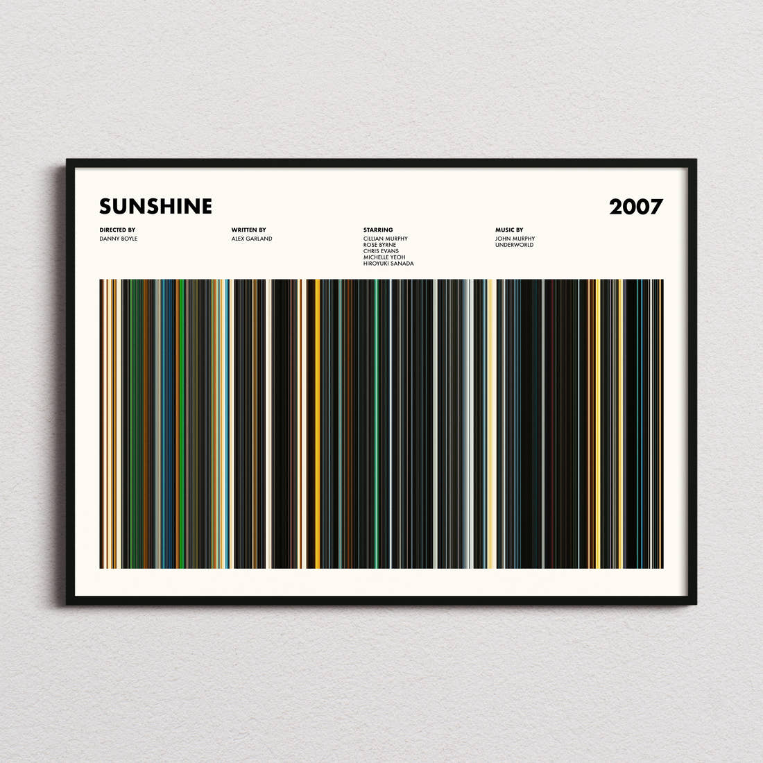 Sunshine Movie Barcode Poster