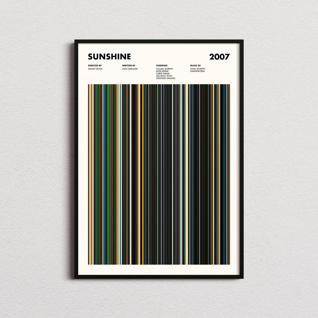 Sunshine Movie Barcode Poster