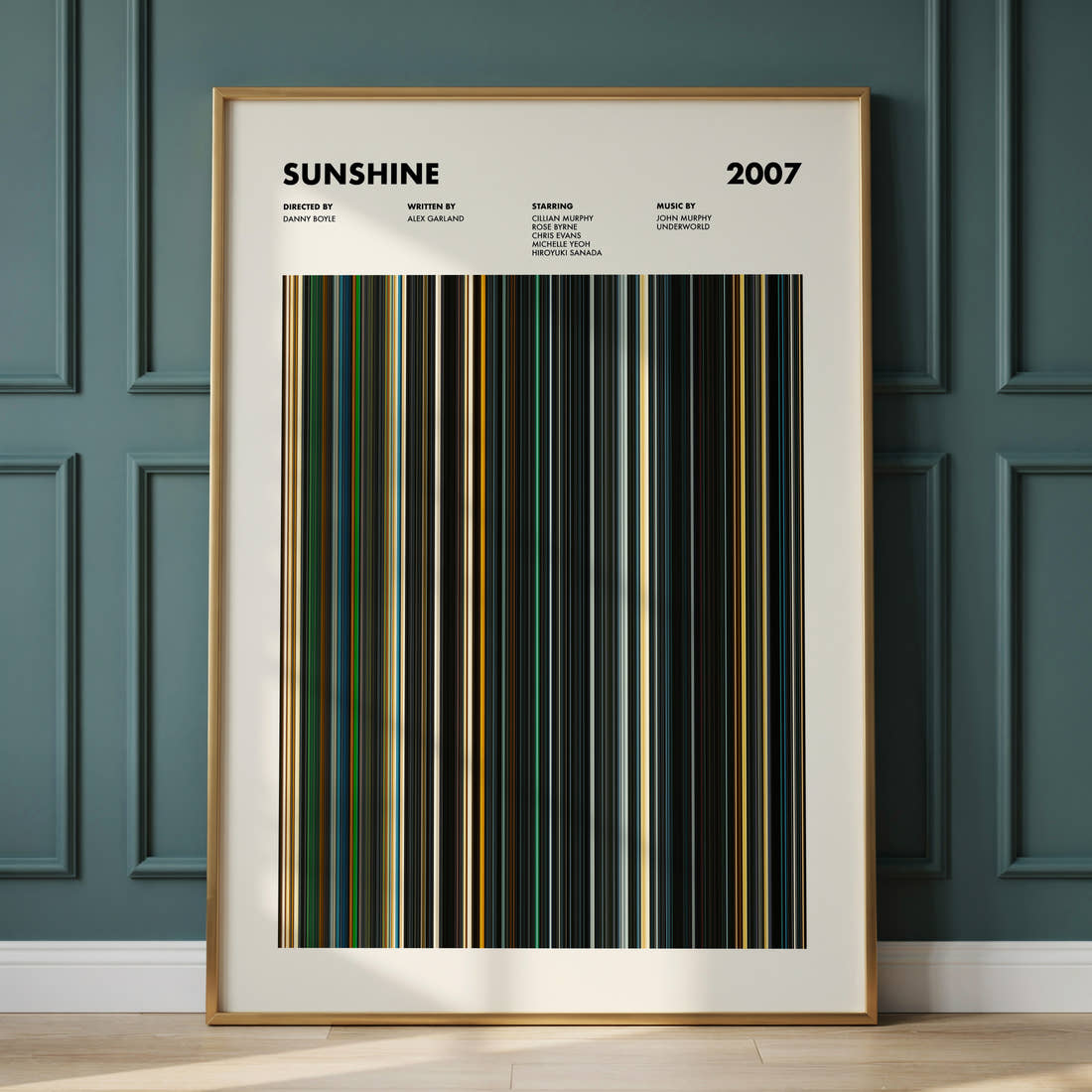 Sunshine Movie Barcode Poster